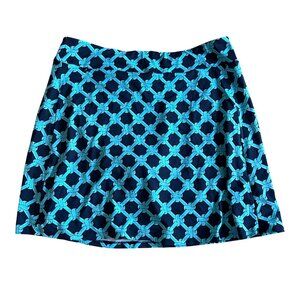 LuLu B Womens Medium Golf Skort UPF 50+ Blue